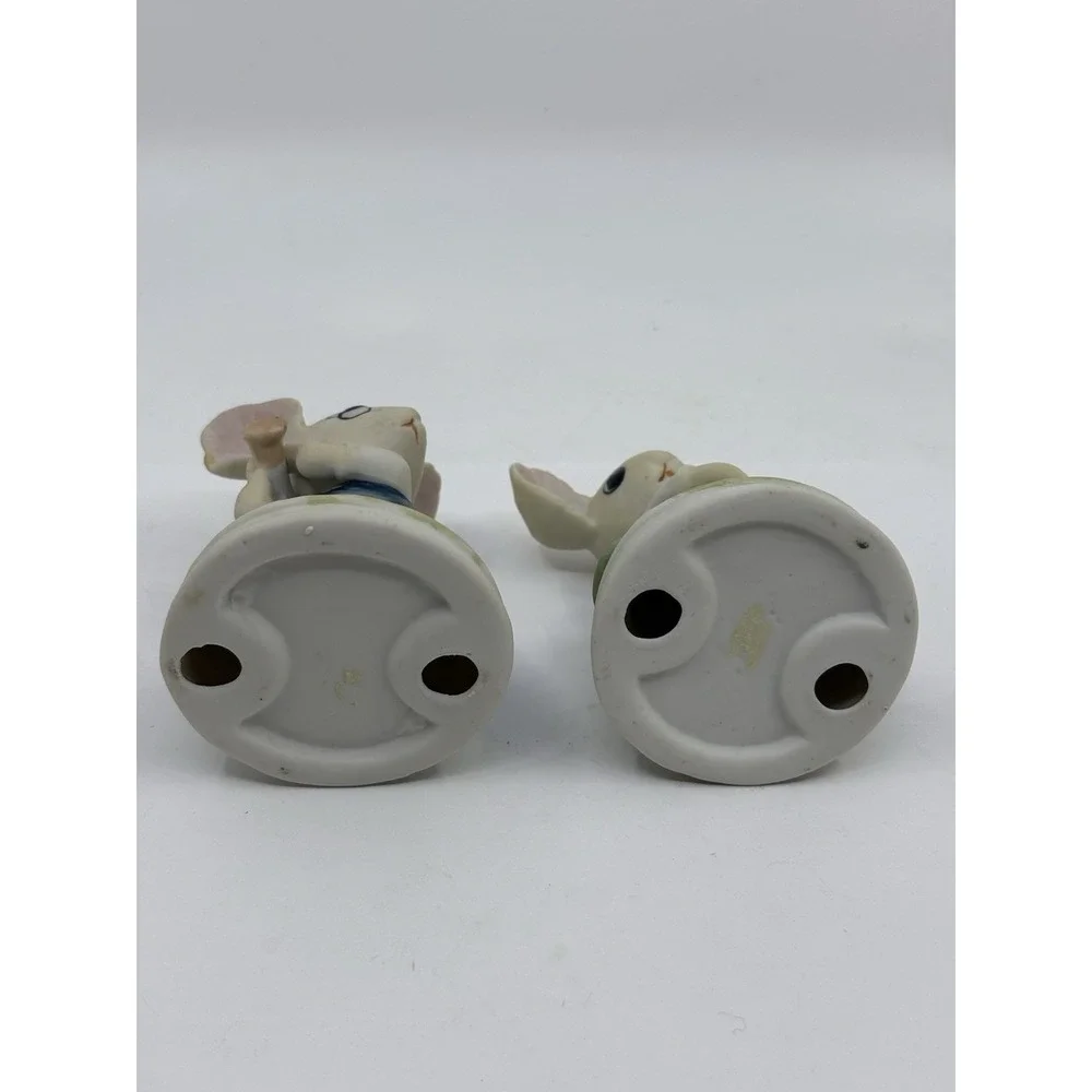 Vtg Mice Porcelain Lot Of 2 Playing Golf & Baseball Taiwan Mouse Collection
